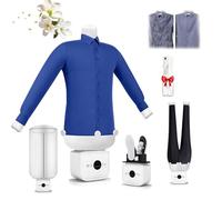 Secadora y plancha automática de aire caliente, secadora de ropa, plancha portátil de vapor eléctrica, quitaarrugas manos libres para camisas y pantalones, artículos esenciales para apartamentos y d