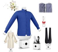 Secadora y plancha automática de aire caliente, secadora de ropa, plancha portátil de vapor eléctrica, quitaarrugas manos libres para camisas y pantalones, artículos esenciales para apartamentos y d