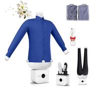 Secadora y plancha automática de aire caliente, secadora de ropa, plancha portátil de vapor eléctrica, quitaarrugas manos libres para camisas y pantalones, artículos esenciales para apartamentos y d