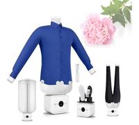 Secadora y plancha automática de aire caliente, Secadora y planchadora para camisas, Temperatura y tiempo ajustables, Eliminador rápido de arrugas, Para camisas, pantalones, zapat Standard+DryingHood