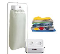 Secadora y Plancha Plegable Portátil - Diseño de Aire Caliente 360° con Control Táctil Inteligente y Temporizador, Ideal Para Ropa Interior, Prendas Delicadas y Ropa Ligera