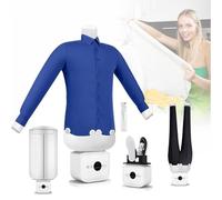 Secadora y planchadora automática de camisas: secado y planchado rápido en 8 minutos. Dispositivo portátil e inflable para eliminar arrugas en prendas; apto para camisas, pantalon Standard+DryingHood