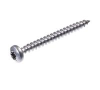 SECCARO Lot de 100 tornillos para madera con cabeza avellanada 6 x 60 mm en acero inoxidable V2A VA A2 con rosca completa, TX/seis cantos huecos