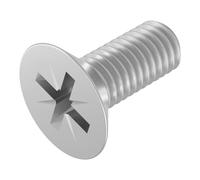 SECCARO Lot de 20 tornillos de cabeza avellanada M4 x 10 mm de acero inoxidable V2A VA A2 DIN 965 Phillips PZ Rosca completa