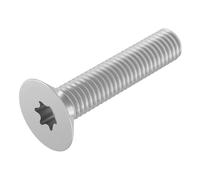 SECCARO Tornillo avellanado M2 x 10 mm, acero inoxidable V2A, VA A2, ISO 14581, hexágono interior (TX), rosca completa, 20 unidades