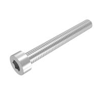 SECCARO Tornillo cilíndrico M10 x 80 mm, acero inoxidable V2A, VA A2, DIN 912/ISO 4762, hexágono interior, rosca completa, 20 unidades