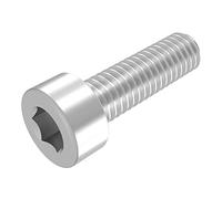 SECCARO Tornillo cilíndrico M12 x 40 mm, acero inoxidable V2A VA A2, DIN 912 / ISO 4762, hexágono interior, rosca completa, 20 piezas