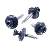 SECCARO Tornillo para techado 4,5 x 45 mm, RAL 7016 gris antracita, acero inoxidable A2, arandela de sellado EPDM 15 mm, TX/hexágono interior, 100 piezas