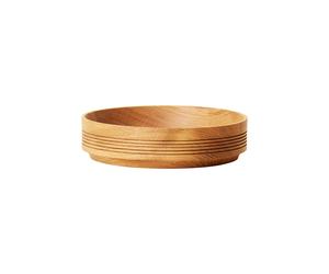 Sección Cuenco de Madera Grande Roble
