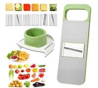 Secciones de mandolina del deslizador de verduras - de cocina multifuncional con cuchillas ajustables para verduras, frutas, papas y cebollas Lea | Una herramienta para preparar