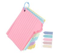 SECFOU 1 juego Tarjetas de Estudio con Anillas Fichas de Memoria Rayadas y Prácticas para Oficina y Tarjetas de Índice con Diseño y Superficie Suave