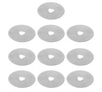 SECFOU 10 Cuchillas de Corte Redondas de 45mm para Cortador Rotatorio, Acero, Fáciles de Reemplazar con Estuche, Ideales para Cortar Tela y Papel en Casa o Escuela