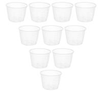 SECFOU 10 Tazas Medidoras Apilables de Plástico Pp de 80ml para Ingredientes Secos, Ideales para Cocinar Arroz y Hornear en Casa