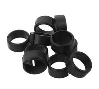 SECFOU 10 Unidades Manguito de Plástico Negro para Soporte de Micrófono Absorción de Impactos y Diseño Abierto para Instalación sin Herramientas
