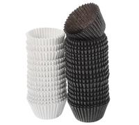 SECFOU 1000 Piezas de Moldes para Cupcakes Grandes, Papel Resistente para Hornear, 500 en Color Claro y 500 Café, Vasos de Papel para Muffins y Repostería, Aptos para Fiestas y Reuniones