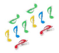 SECFOU 10piezas Clips Creativos Para Partituras Musicales Clips De Notas Musicales Sostenedores De Música Para Libros Prácticos y Duraderos Diseño Ligero y Portátil