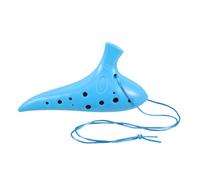 SECFOU 12agujeros Ocarina De Plástico De Huecos Instrumento Musical De Viento Para Niño Niña y Principiantes Diseño Ergonómico y Fácil De Limpiar Color Azul Para Aprendizaje Musical