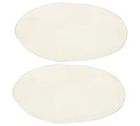 SECFOU 2 Parches de Piel de Cabra Piel Beige para Instrumento Africano Paquete de 2 Piezas Accesorios de Reemplazo Resistentes y Cómodos para Reparación de Percusión