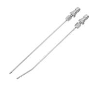 SECFOU 2 Piezas Extensión para Limpiadora a Presión Punta de Chorro Recto y Curvo, Acero Inoxidable, Conexión Rápida 1/4, Adecuado para Limpieza de Muebles Exteriores y Autos