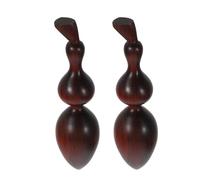 SECFOU 2 Piezas Sandalwood Massage Sticks Handheld Trigger Point Cane For Deep Tissue Relaxation Facial Reflexology Tool With Enlarged Design For Full Body Muscle Relief And Circulation