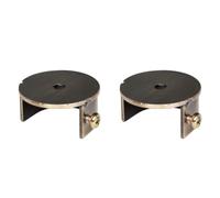 SECFOU 2 Piezas Soporte de Pared para Barra de Cortina de 28mm | Accesorios para Cortina, Marco de Puntal de Doble Varilla, Instalación Sencilla y Limpieza Fácil