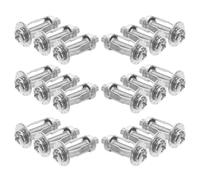 SECFOU 20 Tuercas de Pétalo Metálicas para Tornillos de Expansión M4x20, Anclajes Huecos para Placas de Matrícula de Coche, Sujetadores Resistentes para Instalación en Pared Hueca,