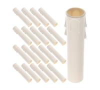 SECFOU 24 Fundas de Velas Tipo Lágrima para Portalámparas de Araña, Hechas de PP Ligero y Diseño Moderno, Ideales para Decoración de Candelabros