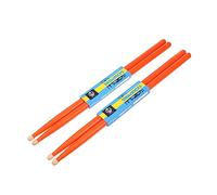 SECFOU 2pares Baquetas De Arce Color Naranja Elegantes y Naturales Para Instrumentos De Percusión Accesorios De Música Para Principiantes y Niño Niña