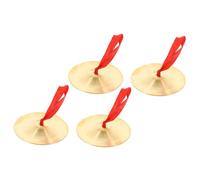 SECFOU 2pares Cymbales De Dedo Para Instrumento Musical Platillos De Danza De Platillos De Mano Para Actividades Musicales y Jugar Acompañamiento Para Bailes y Fiestas