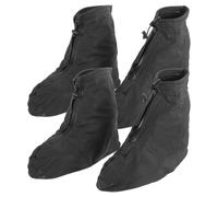 SECFOU 2pares Fundas Impermeables para Zapatos con Cremallera Antideslizantes y Resistentes al Desgaste Cubrezapatillas para Senderismo y Uso Diario Protección contra Lluvia y Barro