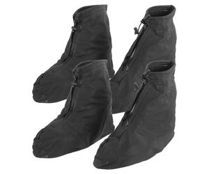 SECFOU 2pares Fundas Impermeables para Zapatos con Cremallera Antideslizantes y Resistentes al Desgaste Cubrezapatillas para Senderismo y Uso Diario Protección contra Lluvia y Barro