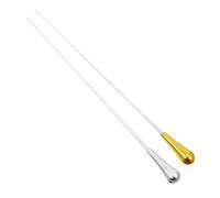 SECFOU 2piezas Bastones De Conductor Musical Dorado y Plateado Para Espectáculos y Orquestas