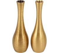 SECFOU 2piezas Jarrones Miniatura de Cobre Vintage Florero Metálico Pequeño para Decoración de Mesa Artesanía Retro para Flores Artificiales y Ornamentación Hogar y Oficina