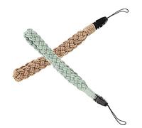 SECFOU 2piezas Lanyard Para Teléfono Correa De Muñeca Handmade y Cadenas Para Colgar Móvil Accesorios De Decoración Para Smartphone y Claves Evita Pérdidas