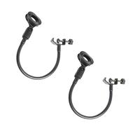 SECFOU 2piezas Soporte De Micrófono C-type Clip De Microfono Para Grabación Podcasting y Eventos Negro