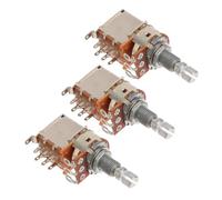 SECFOU 3 piezas Bk Push Pull Potenciómetro para Guitarra Control Split Coil Tapping Accesorios Música