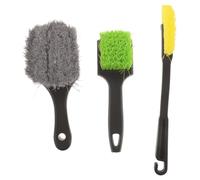 SECFOU 3 Piezas Kit de Limpieza para Lápidas Mango Ergonómico, Cepillo de Plástico Versátil para Preservar Inscripciones en Cementerios y Tumbas, Tamaño 30.5x6x2cm
