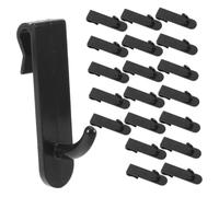 SECFOU 35 Piezas Gancho de Pared Superficie Lisa Resistente Negro de Plástico para Rejilla Ajustable sin Esfuerzo y Organizador del Hogar para Utensilios de Cocina en Ferias Artesanales