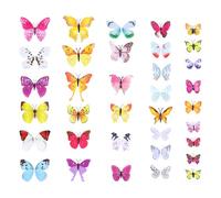 SECFOU 36 Pegatinas de Pared de Mariposas 3d de Pvc Removibles y Duraderas para Decoración Chic de Sala y Dormitorio Varios estilos