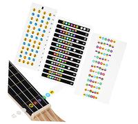 SECFOU 3piezas Calcomanías Para Diapasón De Ukelele Pegatinas De Notas Musicales Autoadhesivas Para y Notas