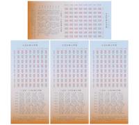 SECFOU 5 Piezas Libro de Adivinación de Papel I Ching 64 Hexagramas, Guía de Hexagramas para Principiantes, para Adivinación y Toma de Decisiones