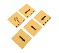 SECFOU 5 Piezas Señal de Dirección en L para Escena de Investigación, Color Amarillo Mate, Material Abs Resistente, Guía Direccional Integrada y Plegable para Entradas de Sala de Equipos