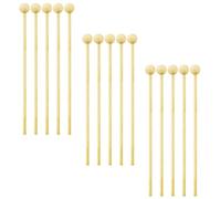 SECFOU 50 Palitos de Madera para Brochetas con Bola para Sostener Dulces y Azúcar, Ideales para Fiestas y Bricolaje de Golosinas Pequeñas