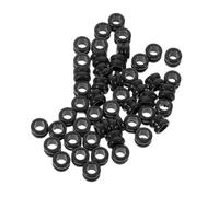SECFOU 50 Piezas Cuentas Metálicas para Cuerdas de Guitarra Acústica y Folk Negras, Accesorios de Precisión para Ajuste y Mejora Tonal en Instrumentos Musicales