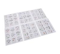 SECFOU 57 Tarjetas de Acordes de Guitarra para Principiantes, Guía Portátil de Acordes en Hojas Instructivas Caja de Almacenamiento, Accesorio Musical Educativo para Práctica y Clases
