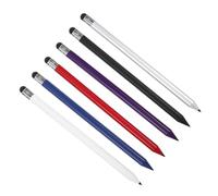 SECFOU 6 Lápices Ópticos para Pantalla Táctil en Colores Variados, Lápices Capacitivos de Doble Uso para Tabletas y Teléfonos, Alta Sensibilidad para Dibujar, Escribir y Navegar