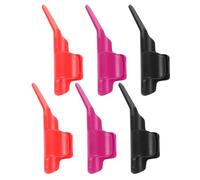 SECFOU 6 Piezas Dedal de Plástico para Pulgar Cubierta de Dedo, Control Mejorado para Costura Manual y Proyectos de Aplicación, Adecuado para Principiantes y Profesionales