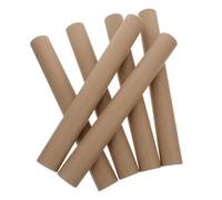 SECFOU 6 Tubos de Envío de Papel Kraft Tapa de Plástico, Cilindros de Cartón Redondos 40 Cm de Largo y 45 Mm de Diámetro Interior, para Embalaje y Almacenamiento de Carteles, Caligrafía