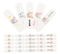 SECFOU 60hojas Tiras Adhesivas Cartoon Curitas Transpirables Para Protección De Heridas Hemostáticas y Divertidas