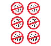SECFOU 6piezas Pegatinas de Seguridad Autoadhesivas con Advertencia No Tocar Etiquetas de Precaución para Máquinas Calcomanías de Señales de Advertencia Adhesivas Fácil Instalación